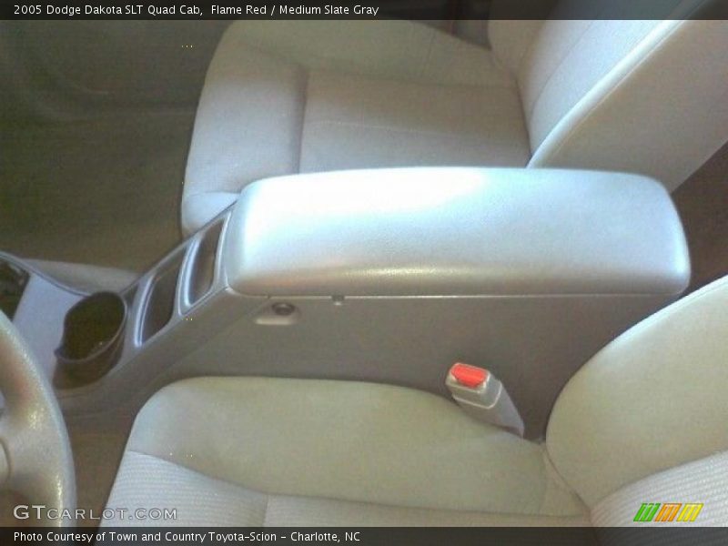 Flame Red / Medium Slate Gray 2005 Dodge Dakota SLT Quad Cab
