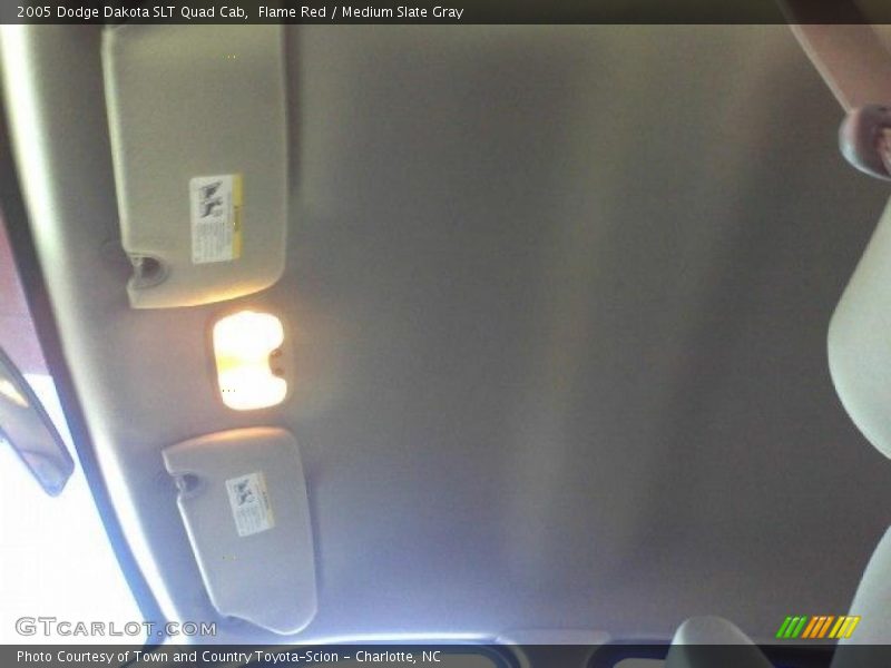 Flame Red / Medium Slate Gray 2005 Dodge Dakota SLT Quad Cab