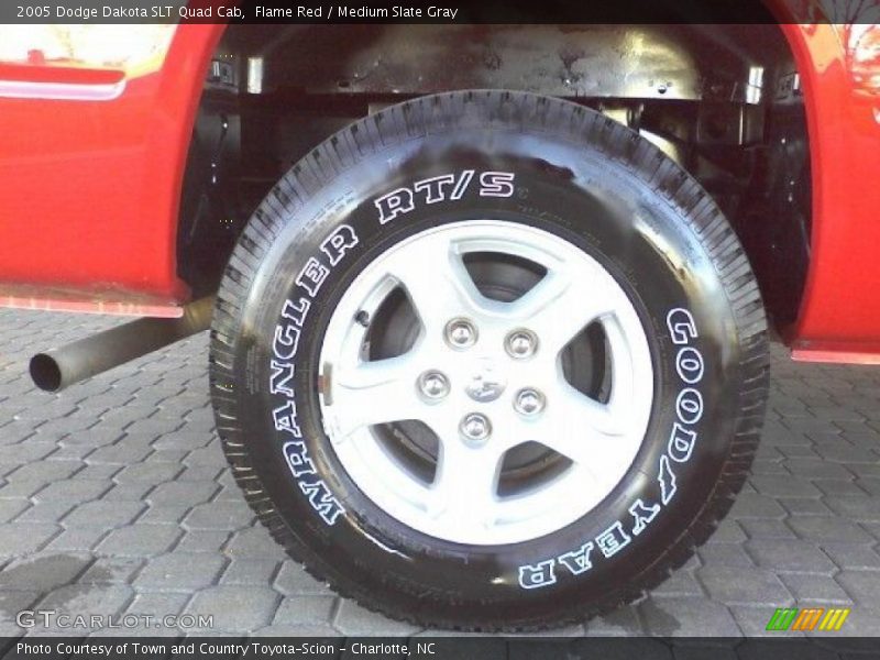 Flame Red / Medium Slate Gray 2005 Dodge Dakota SLT Quad Cab