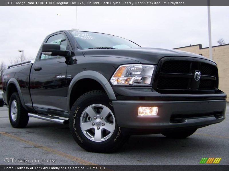 Brilliant Black Crystal Pearl / Dark Slate/Medium Graystone 2010 Dodge Ram 1500 TRX4 Regular Cab 4x4