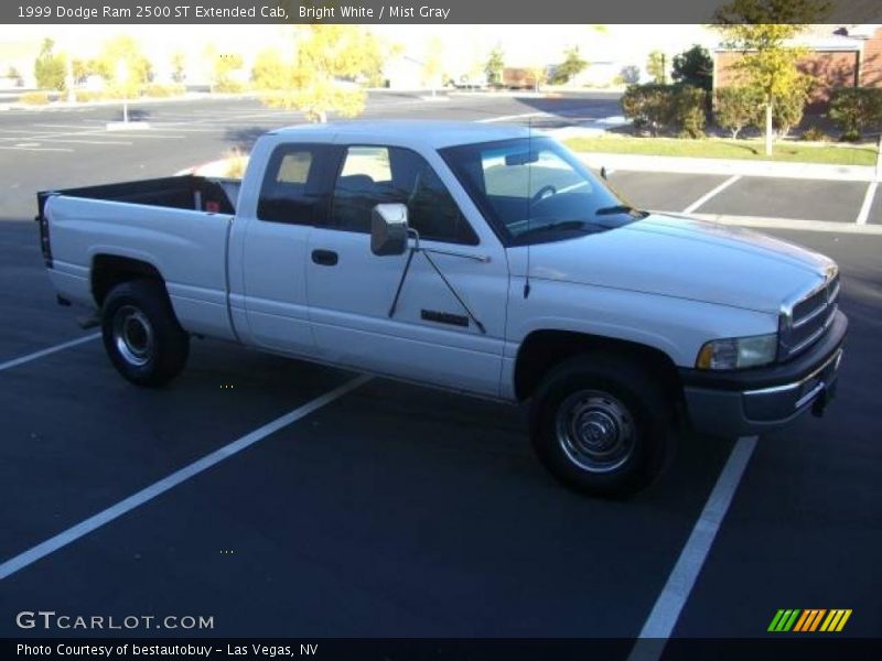 Bright White / Mist Gray 1999 Dodge Ram 2500 ST Extended Cab
