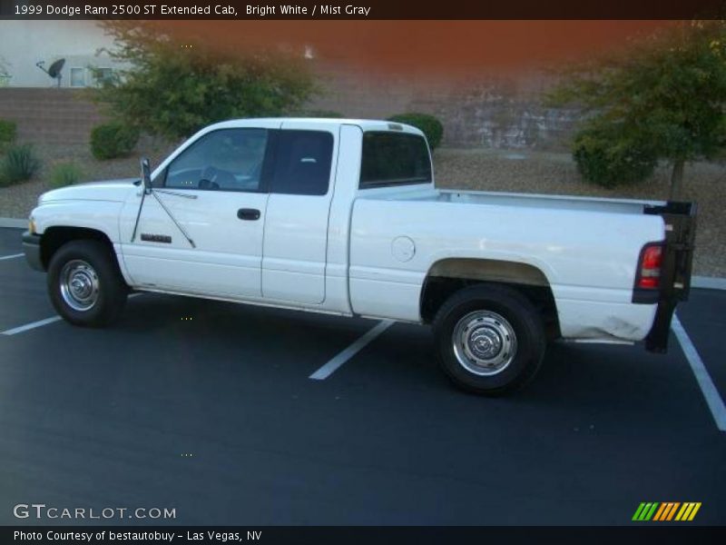 Bright White / Mist Gray 1999 Dodge Ram 2500 ST Extended Cab