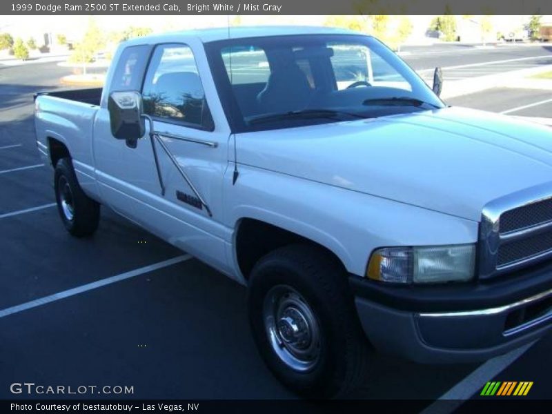 Bright White / Mist Gray 1999 Dodge Ram 2500 ST Extended Cab