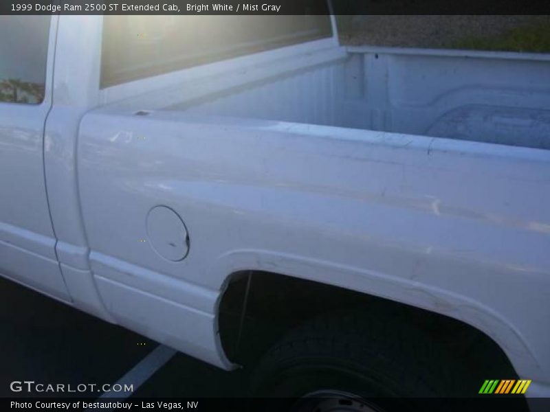 Bright White / Mist Gray 1999 Dodge Ram 2500 ST Extended Cab