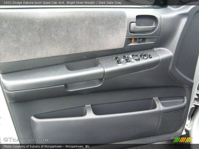 Bright Silver Metallic / Dark Slate Gray 2001 Dodge Dakota Sport Quad Cab 4x4