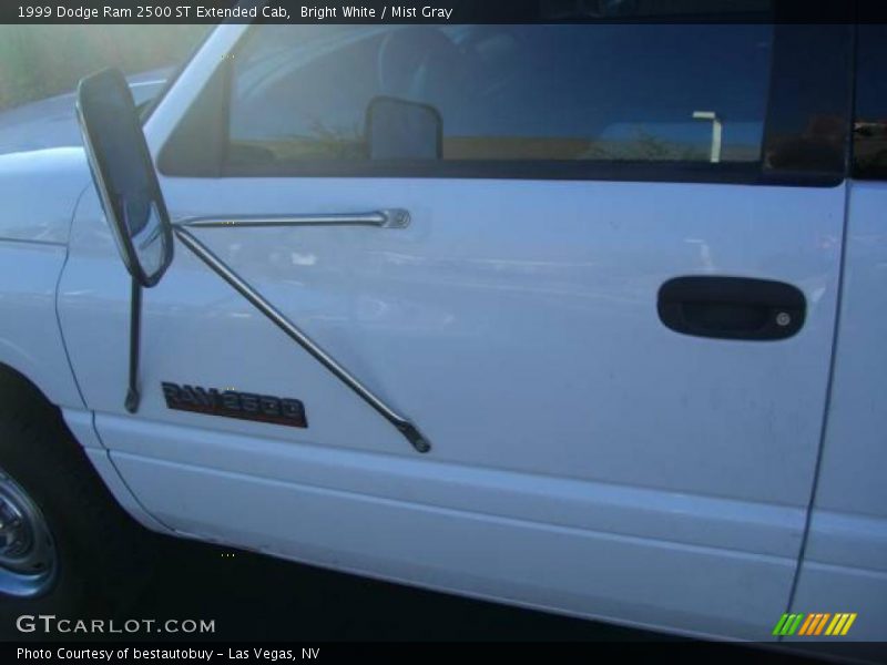 Bright White / Mist Gray 1999 Dodge Ram 2500 ST Extended Cab