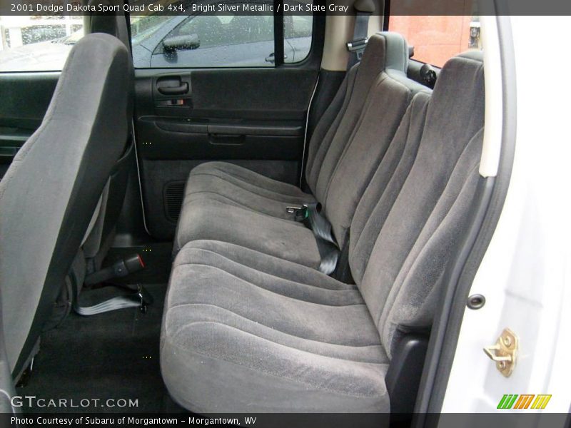 Bright Silver Metallic / Dark Slate Gray 2001 Dodge Dakota Sport Quad Cab 4x4