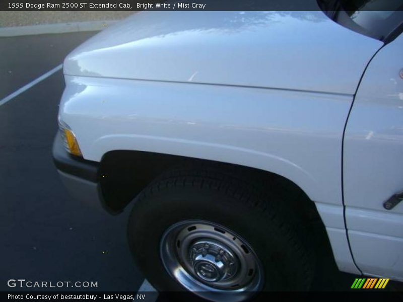 Bright White / Mist Gray 1999 Dodge Ram 2500 ST Extended Cab