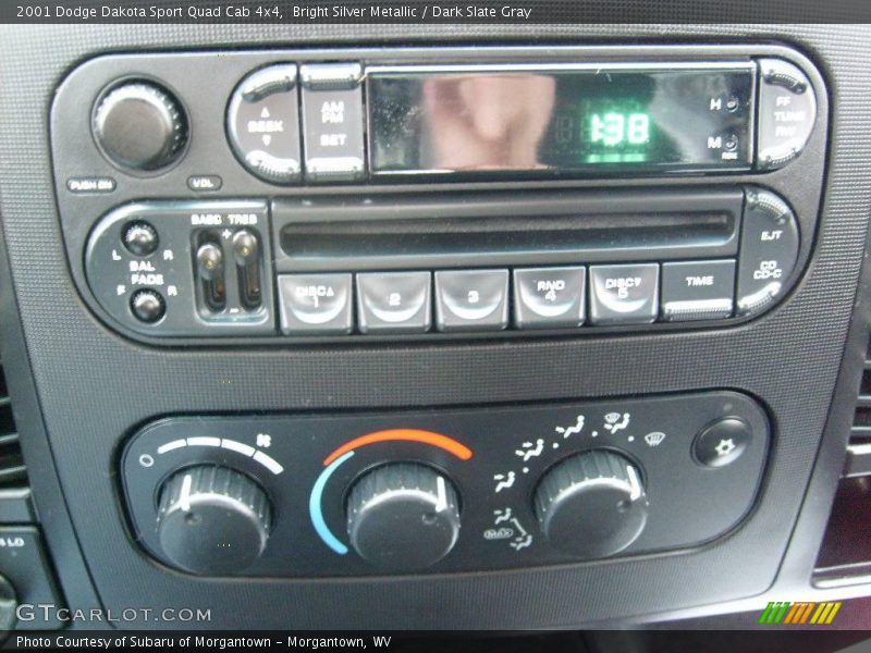 Bright Silver Metallic / Dark Slate Gray 2001 Dodge Dakota Sport Quad Cab 4x4