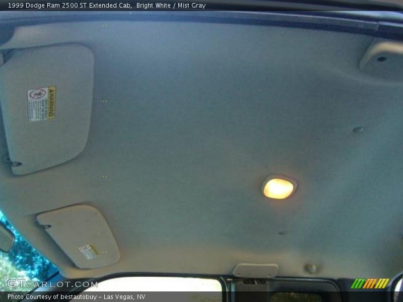 Bright White / Mist Gray 1999 Dodge Ram 2500 ST Extended Cab