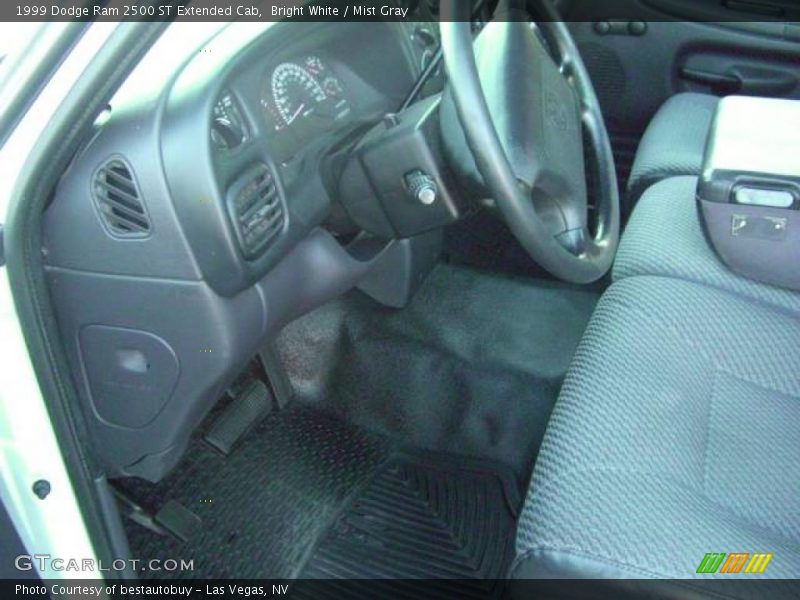 Bright White / Mist Gray 1999 Dodge Ram 2500 ST Extended Cab
