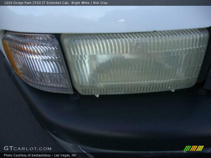Bright White / Mist Gray 1999 Dodge Ram 2500 ST Extended Cab