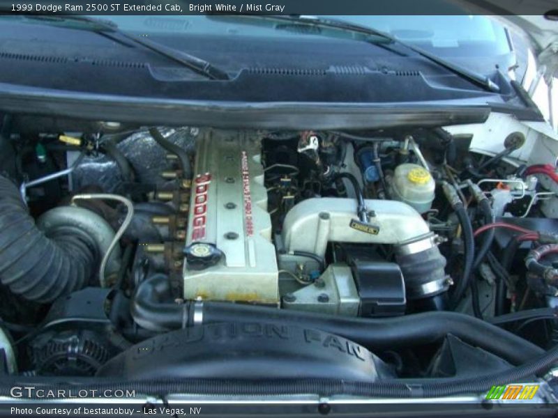 Bright White / Mist Gray 1999 Dodge Ram 2500 ST Extended Cab