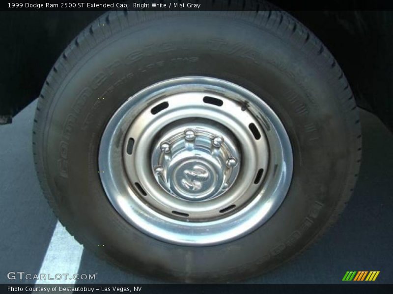 Bright White / Mist Gray 1999 Dodge Ram 2500 ST Extended Cab