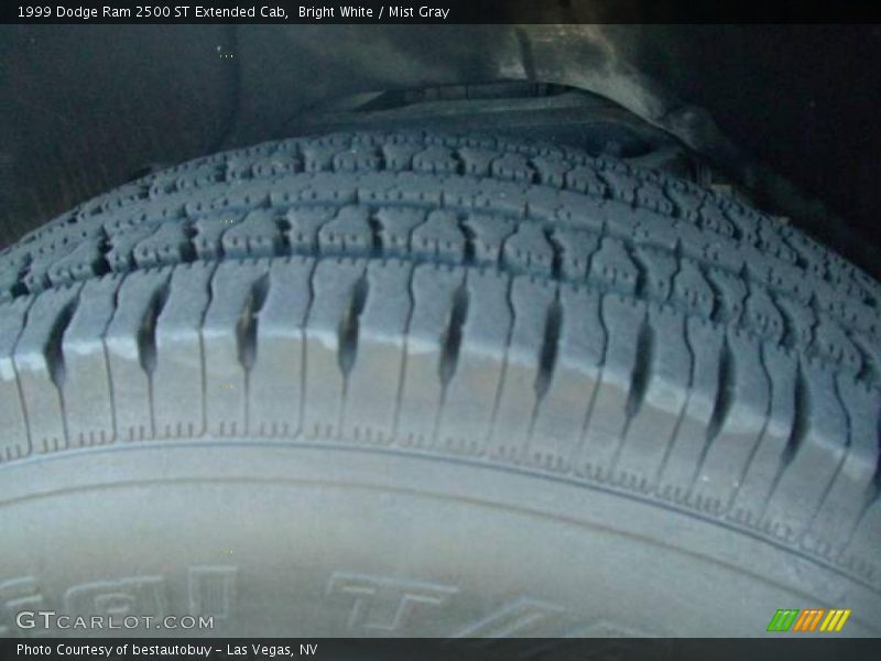 Bright White / Mist Gray 1999 Dodge Ram 2500 ST Extended Cab