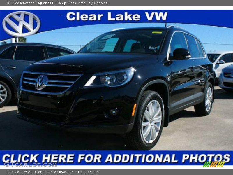 Deep Black Metallic / Charcoal 2010 Volkswagen Tiguan SEL