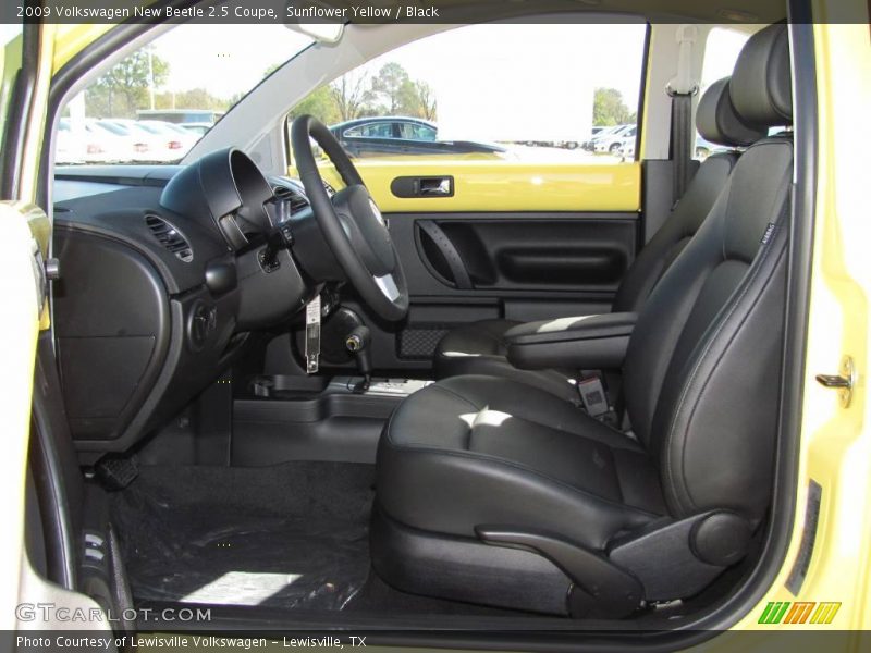 Sunflower Yellow / Black 2009 Volkswagen New Beetle 2.5 Coupe
