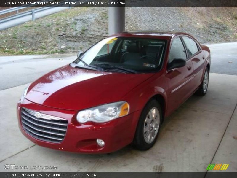 Inferno Red Pearl / Dark Slate Gray 2004 Chrysler Sebring LXi Sedan