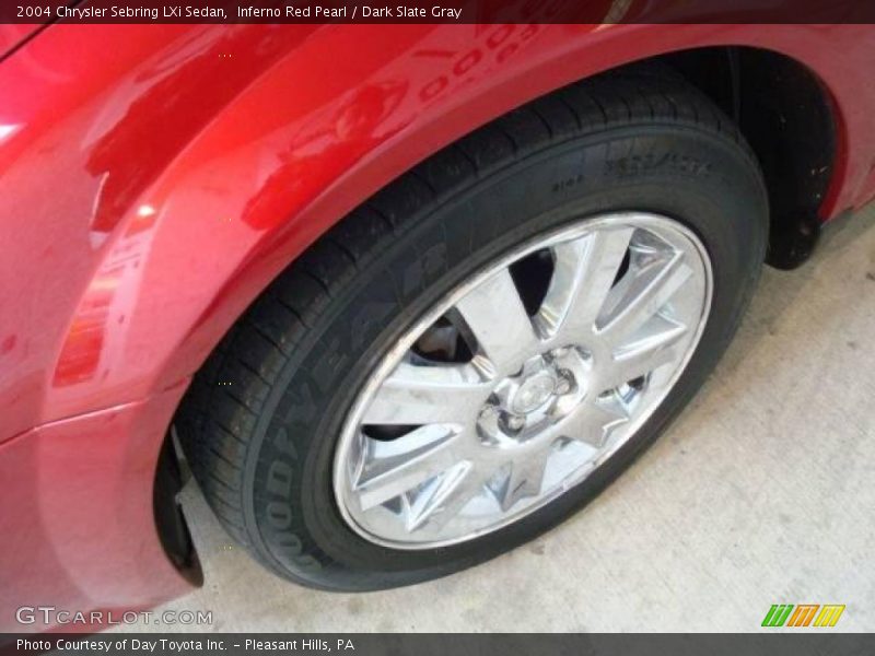 Inferno Red Pearl / Dark Slate Gray 2004 Chrysler Sebring LXi Sedan