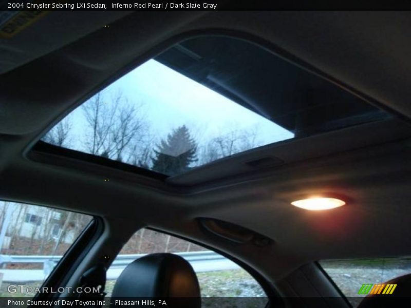 Inferno Red Pearl / Dark Slate Gray 2004 Chrysler Sebring LXi Sedan