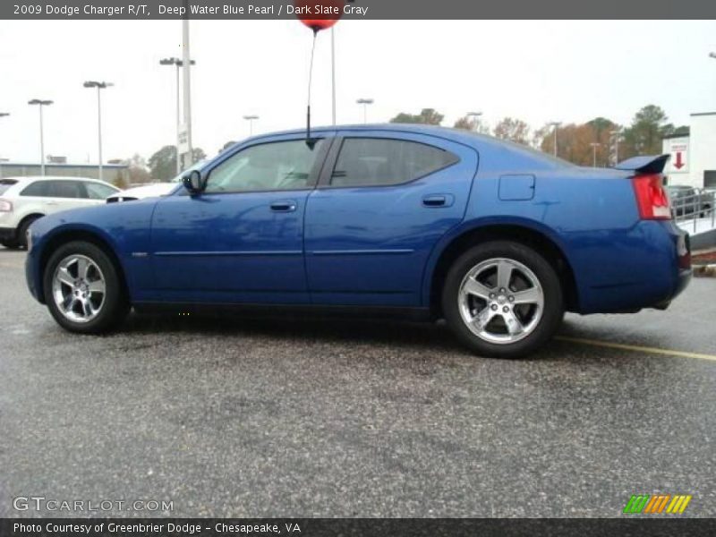 Deep Water Blue Pearl / Dark Slate Gray 2009 Dodge Charger R/T