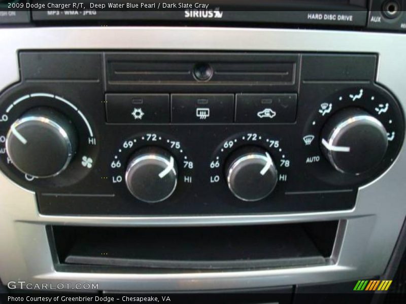Deep Water Blue Pearl / Dark Slate Gray 2009 Dodge Charger R/T