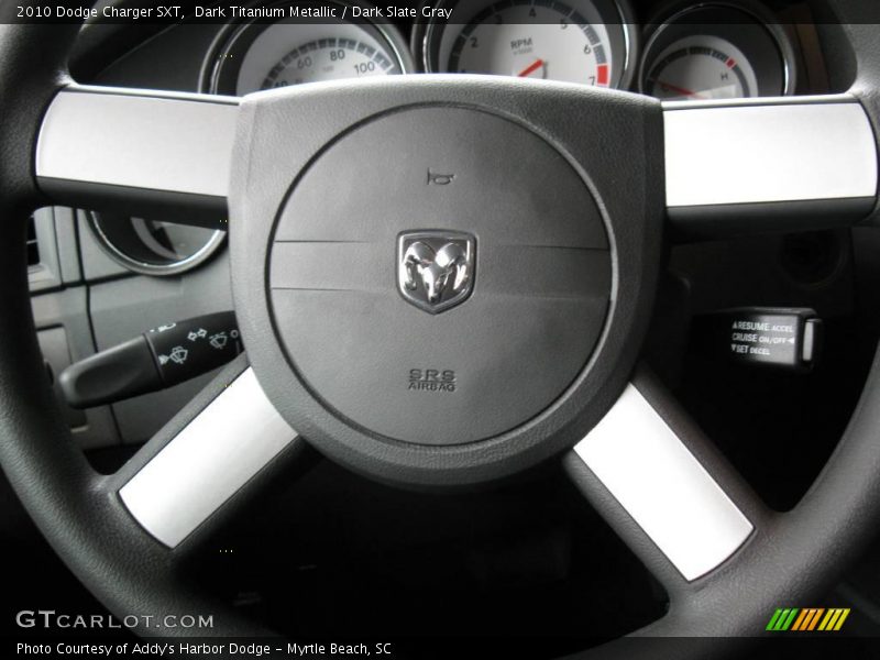 Dark Titanium Metallic / Dark Slate Gray 2010 Dodge Charger SXT