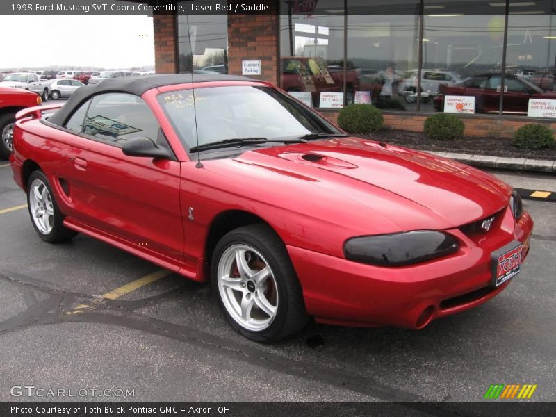 Laser Red / Saddle 1998 Ford Mustang SVT Cobra Convertible