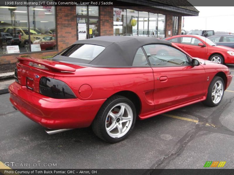 Laser Red / Saddle 1998 Ford Mustang SVT Cobra Convertible