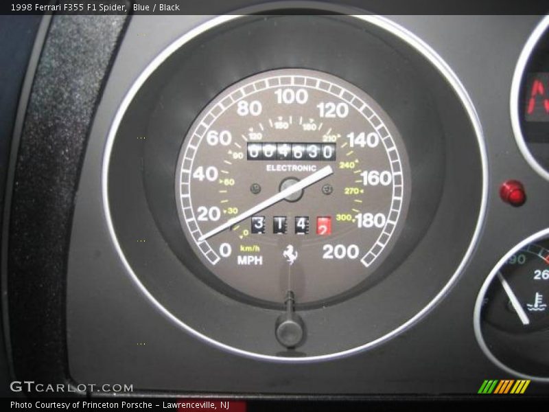 Blue / Black 1998 Ferrari F355 F1 Spider