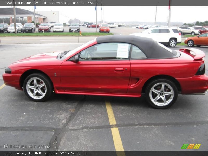 Laser Red / Saddle 1998 Ford Mustang SVT Cobra Convertible
