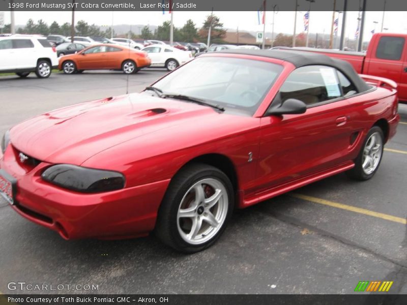 Laser Red / Saddle 1998 Ford Mustang SVT Cobra Convertible