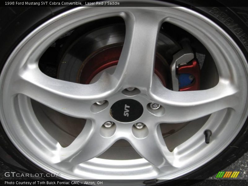 Laser Red / Saddle 1998 Ford Mustang SVT Cobra Convertible
