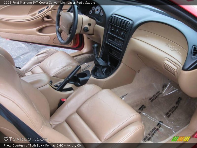Laser Red / Saddle 1998 Ford Mustang SVT Cobra Convertible