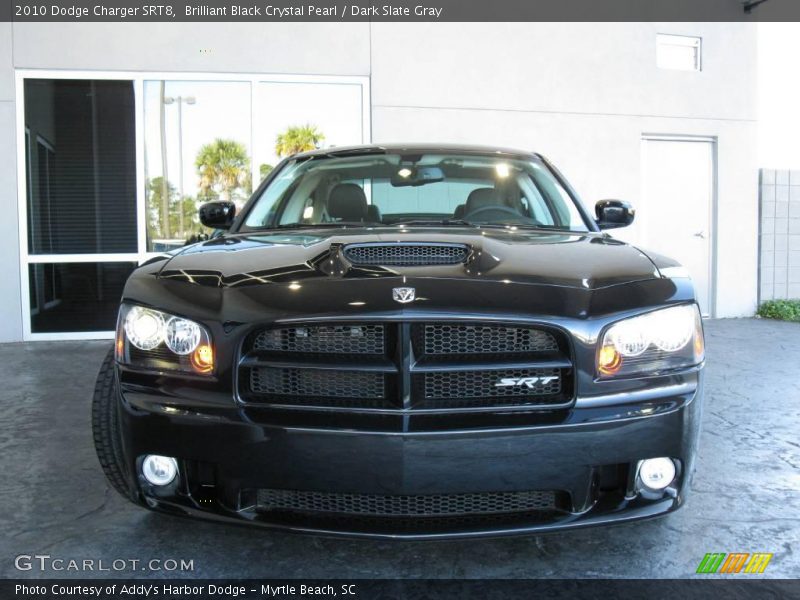 Brilliant Black Crystal Pearl / Dark Slate Gray 2010 Dodge Charger SRT8