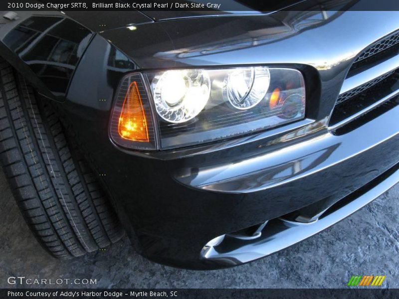 Brilliant Black Crystal Pearl / Dark Slate Gray 2010 Dodge Charger SRT8