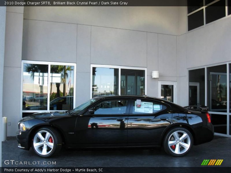Brilliant Black Crystal Pearl / Dark Slate Gray 2010 Dodge Charger SRT8