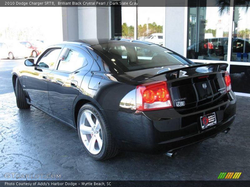 Brilliant Black Crystal Pearl / Dark Slate Gray 2010 Dodge Charger SRT8