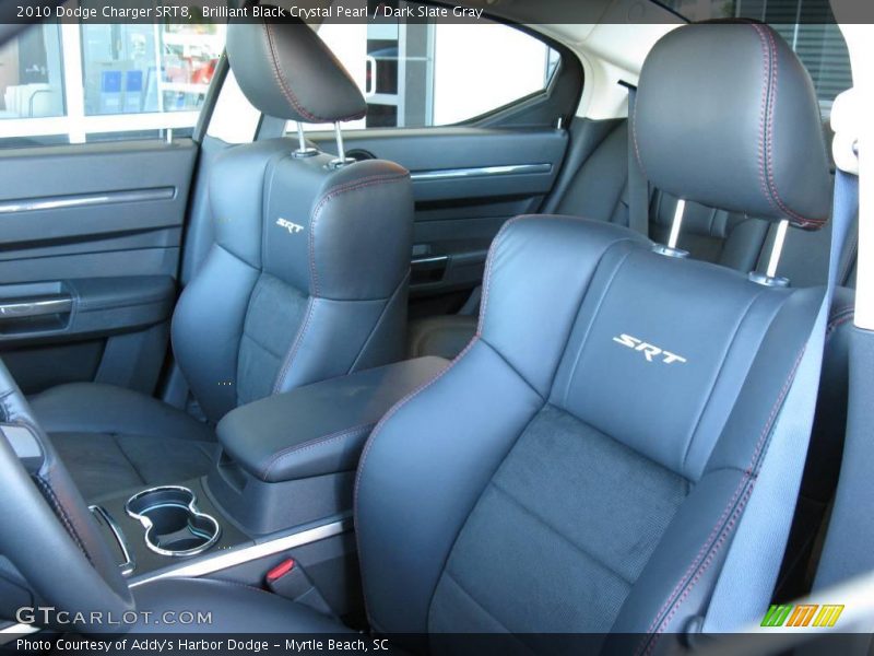 Brilliant Black Crystal Pearl / Dark Slate Gray 2010 Dodge Charger SRT8