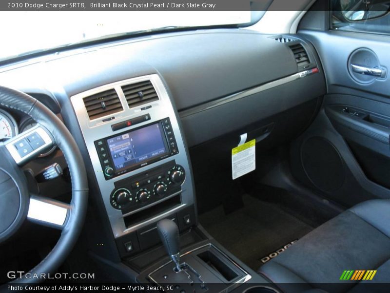 Brilliant Black Crystal Pearl / Dark Slate Gray 2010 Dodge Charger SRT8