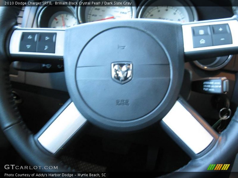Brilliant Black Crystal Pearl / Dark Slate Gray 2010 Dodge Charger SRT8