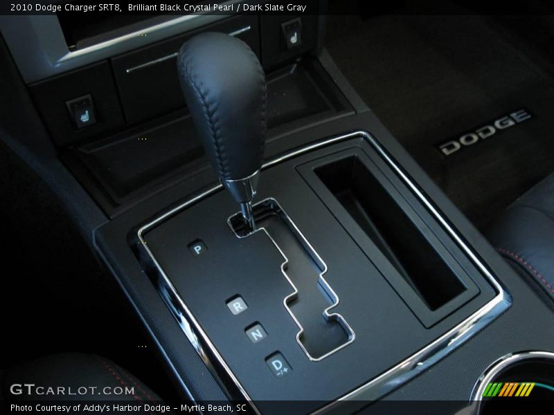 Brilliant Black Crystal Pearl / Dark Slate Gray 2010 Dodge Charger SRT8