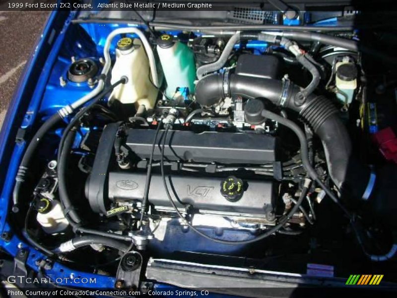 Atlantic Blue Metallic / Medium Graphite 1999 Ford Escort ZX2 Coupe