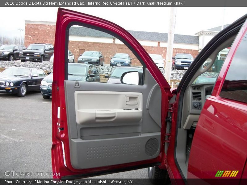 Inferno Red Crystal Pearl / Dark Khaki/Medium Khaki 2010 Dodge Dakota Big Horn Extended Cab