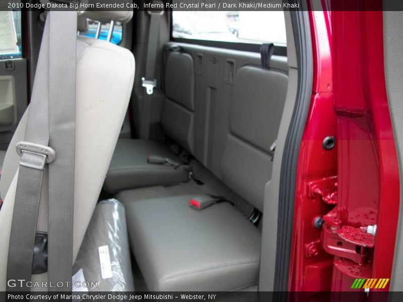 Inferno Red Crystal Pearl / Dark Khaki/Medium Khaki 2010 Dodge Dakota Big Horn Extended Cab