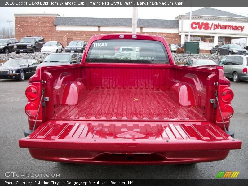 Inferno Red Crystal Pearl / Dark Khaki/Medium Khaki 2010 Dodge Dakota Big Horn Extended Cab