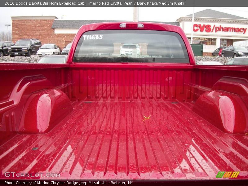 Inferno Red Crystal Pearl / Dark Khaki/Medium Khaki 2010 Dodge Dakota Big Horn Extended Cab