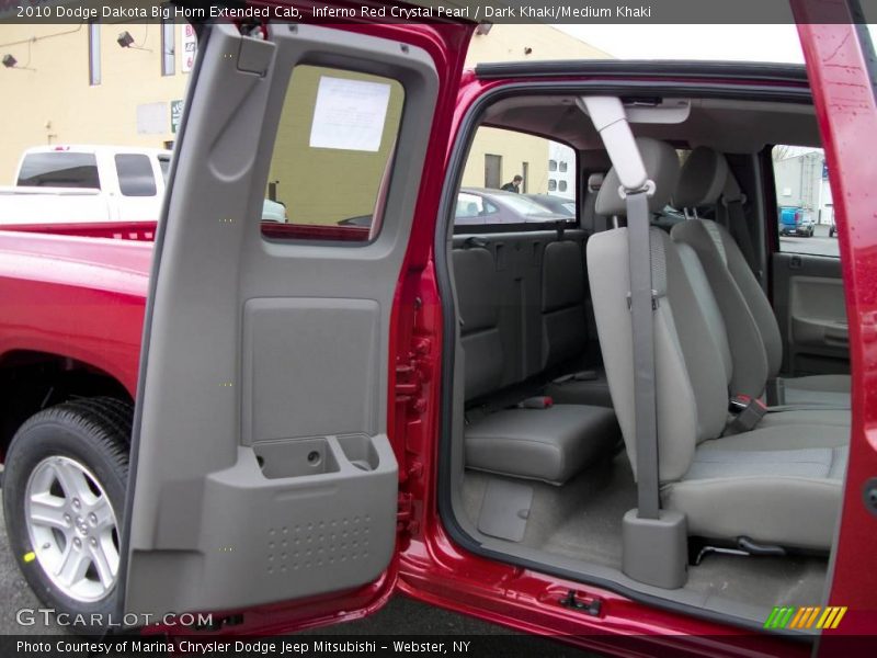 Inferno Red Crystal Pearl / Dark Khaki/Medium Khaki 2010 Dodge Dakota Big Horn Extended Cab