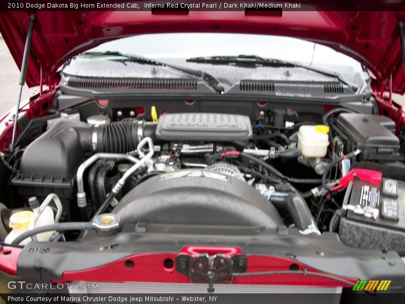 Inferno Red Crystal Pearl / Dark Khaki/Medium Khaki 2010 Dodge Dakota Big Horn Extended Cab