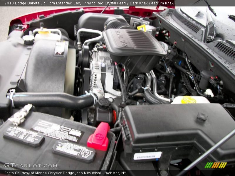 Inferno Red Crystal Pearl / Dark Khaki/Medium Khaki 2010 Dodge Dakota Big Horn Extended Cab
